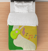 Guitar Line Art Comforter - Twin - Beyond T-shirts